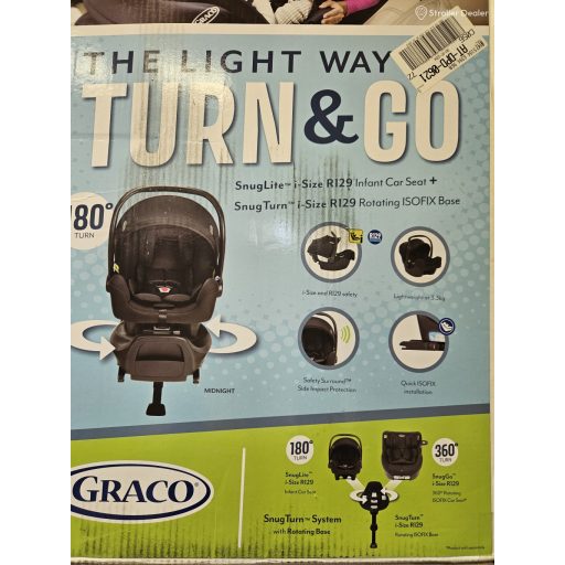 Graco Snuglite babahordozó + Snugturn bázistalp