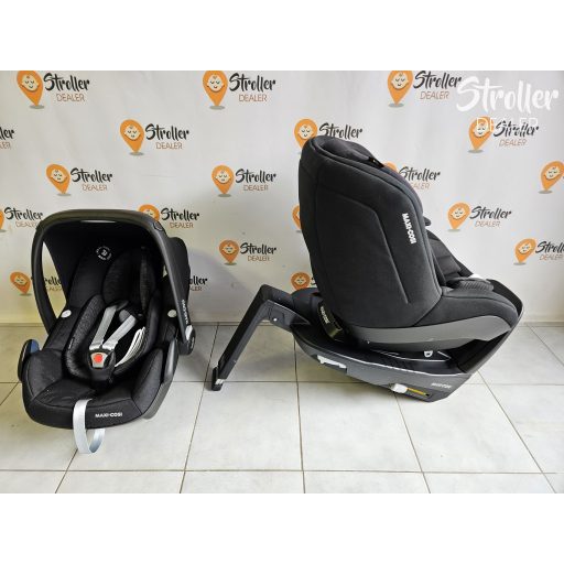 Maxi-Cosi FamilyFix 2 bázistalp + Pearl Pro 2 gyerekülés + Pebble Pro babahordozó